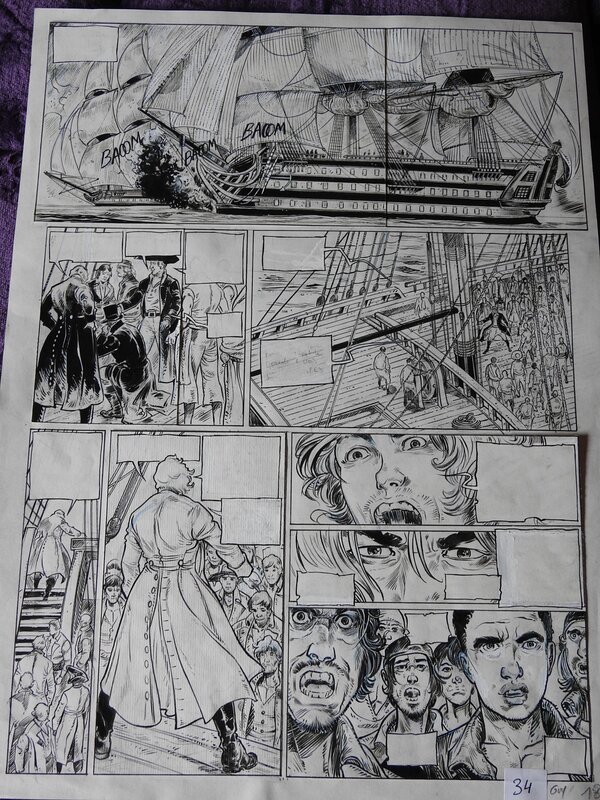 Surcouf par Guy Michel - Planche originale