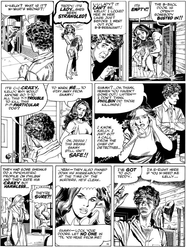 Kelly Green page par Stan Drake, Leonard Starr - Planche originale