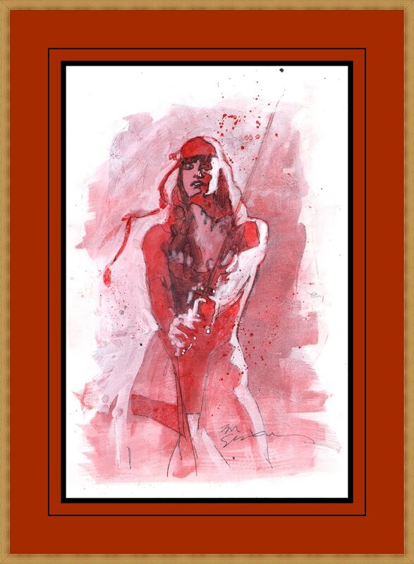 ELEKTRA par Bill Sienkiewicz - Illustration originale