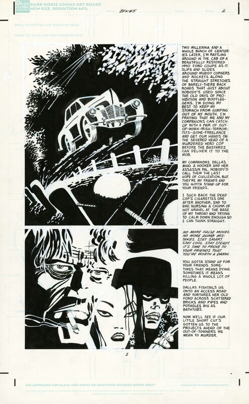Frank Miller - Sin City, The Big Fat Kill, issue 5 page 2 - Planche originale