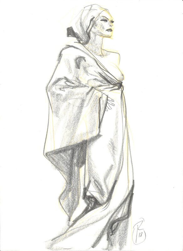 Ronan Toulhoat - Hommage à René Gruau - Illustration originale