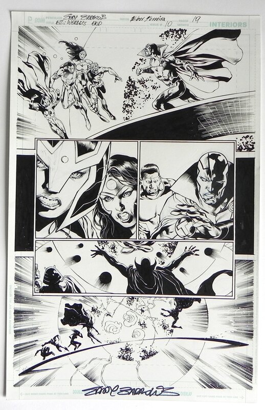 Eddy Barrows, Eber Ferreira, Earth 2 world's end  #10 p.19 - Planche originale