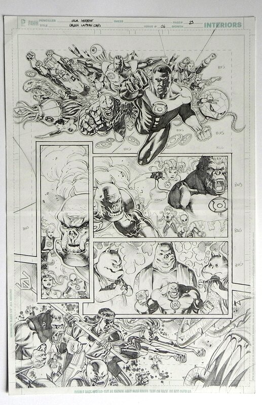 Jack Herbert, Green lantern corps #6 p.15 - Planche originale