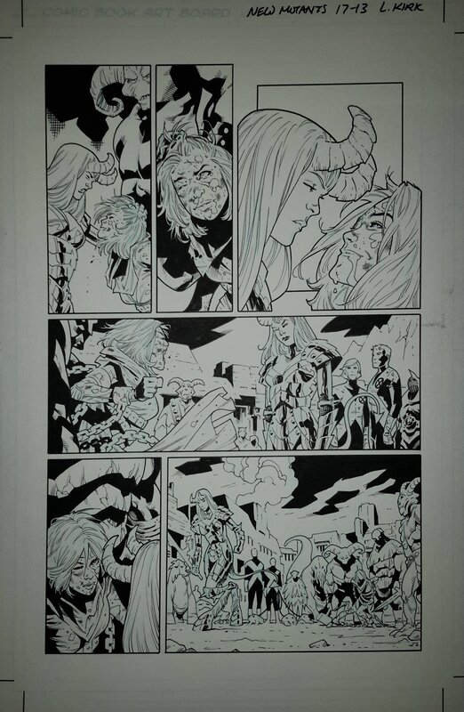 Leonard Kirk, New Mutants V3 #17 p13 - Planche originale