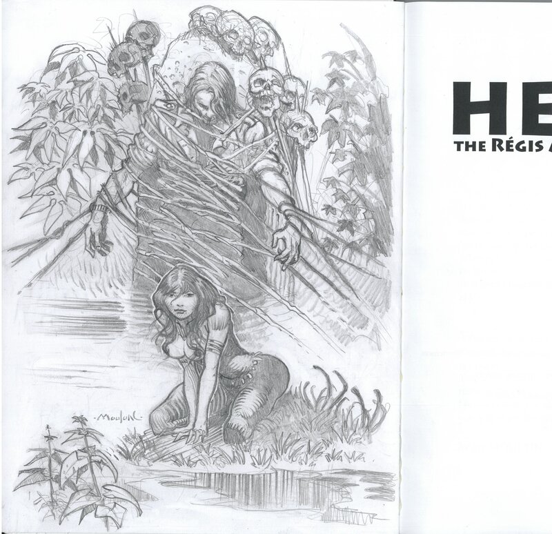 Dédicace Heroic by Régis Moulun - Original Illustration