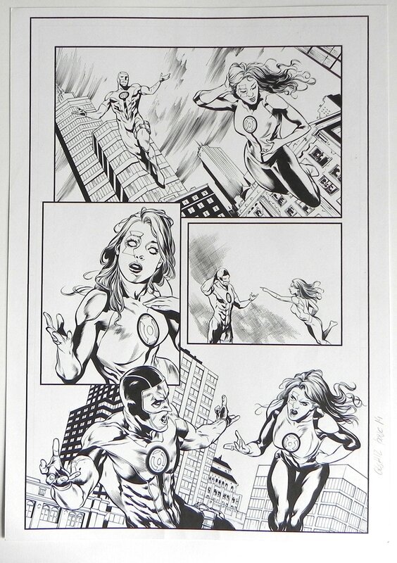 Eduardo Pansica, ferreira, Green lantern #12 p.14 - Planche originale