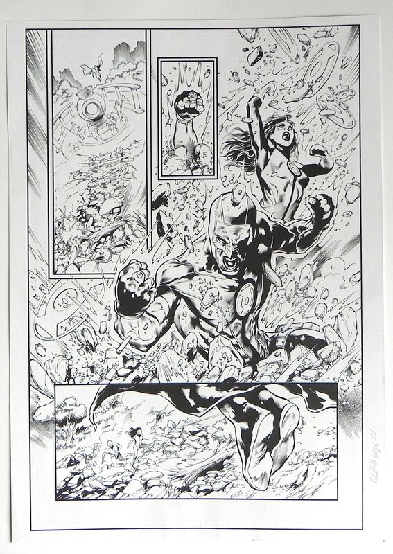 Eduardo Pansica, ferreira, Green lantern #14 p.1 - Planche originale