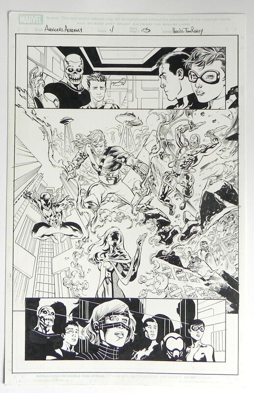 Tom Raney, Avengers academy #11 p.13 - Planche originale
