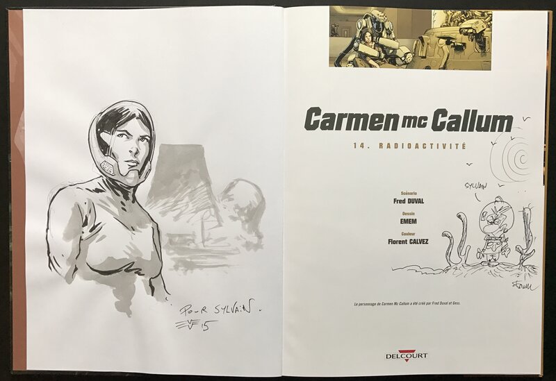 Carmen mc callum par Emem, Fred Duval - Dédicace