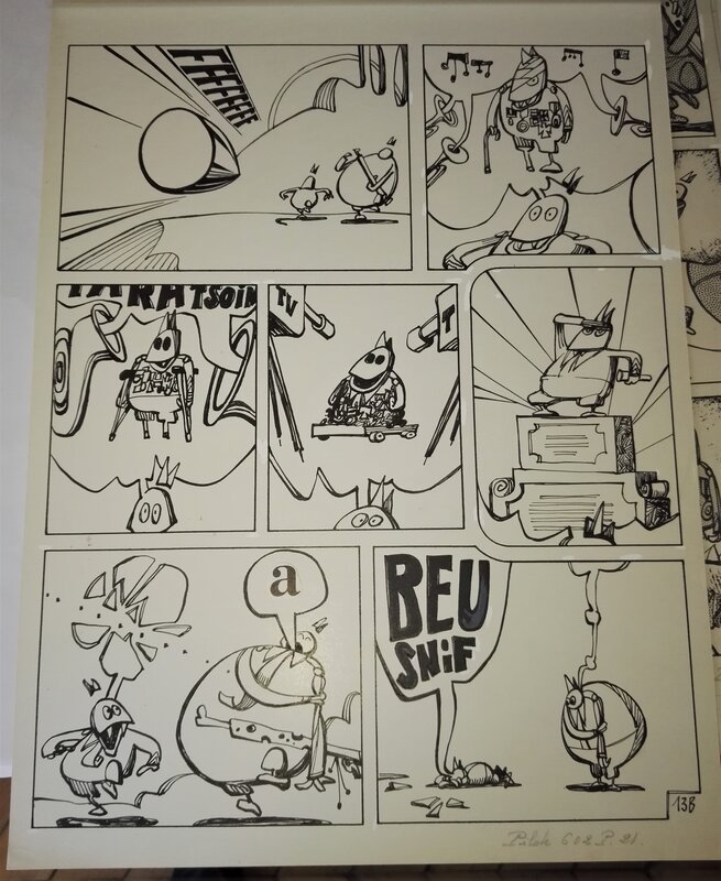 Touïs, Gérald Frydman, La deuxieme page du gag 13 ! le fantasme du sergent !! PILOTE 602 - Comic Strip