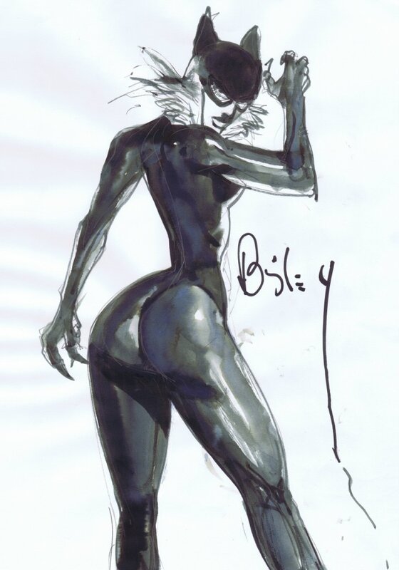 Catwoman par Bisley - Dédicace