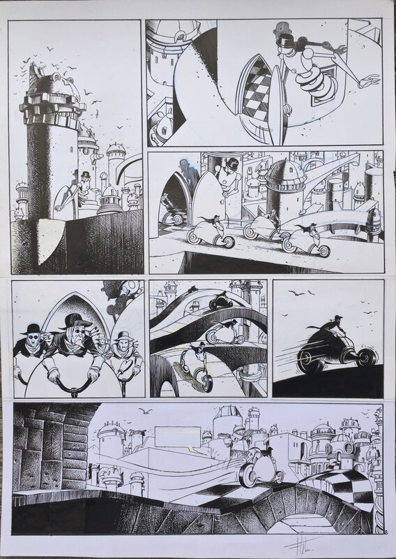 Fabrice Lebeault, HOROLOGIUM - Tome 5 - planche 2 - Planche originale