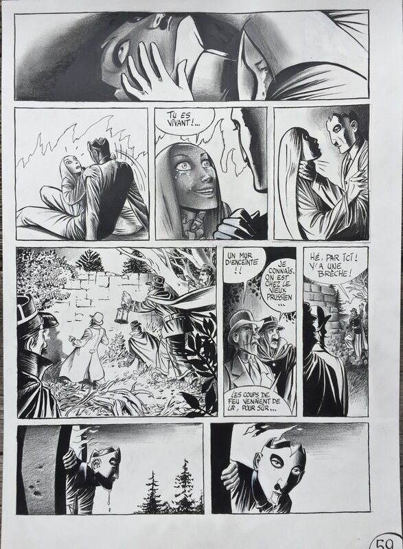 Fabrice Lebeault, LE MANGEUR D'HISTOIRES - pl. 59 - Planche originale