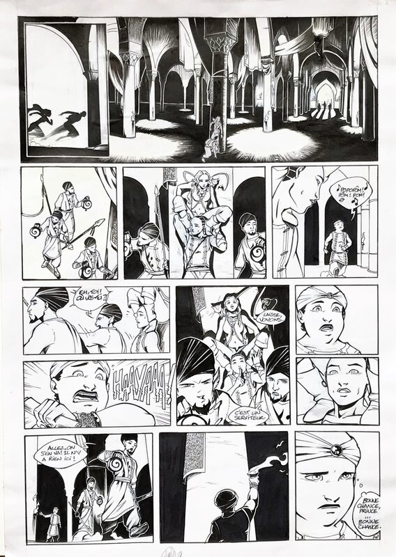 Tony Valente Pereira, Les 4 Princes de Ganahan - Planche originale