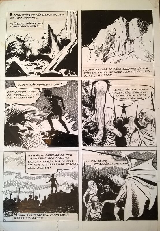 Rao par Jean-Claude Forest - Planche originale