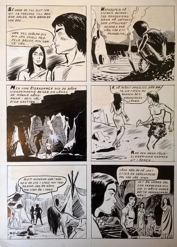 Rao par Jean-Claude Forest - Planche originale