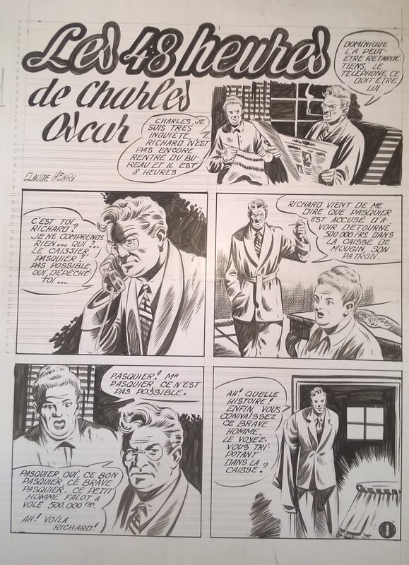 Claude-Henri Juillard, Roger Lécureux, Les 48 heures de Charles Oscar - Comic Strip