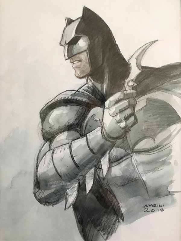 Batman de M. Marini - Original Illustration