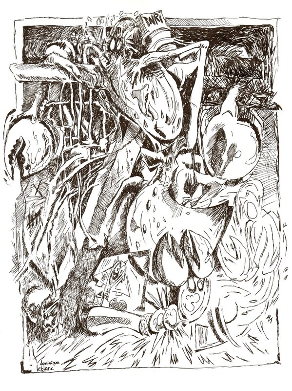 Dominique Leblanc, Inri Homard au Golgotha - Comic Strip