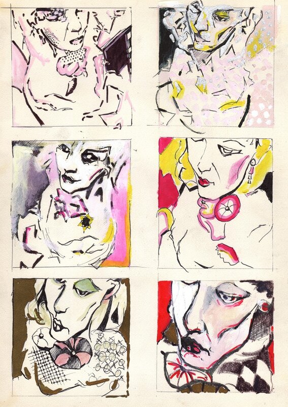 Dominique Leblanc, Six portraits de Laurette - Comic Strip