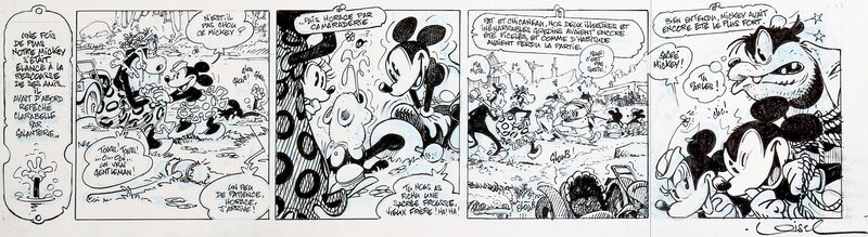 Mickey - Café Zombo par Régis Loisel - Planche originale