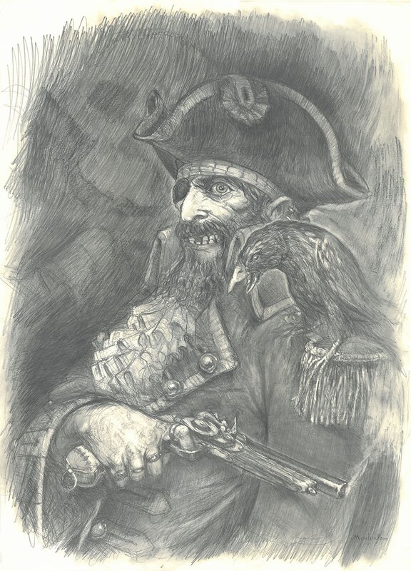 Pirate et compagnie by Régis Moulun - Original Illustration