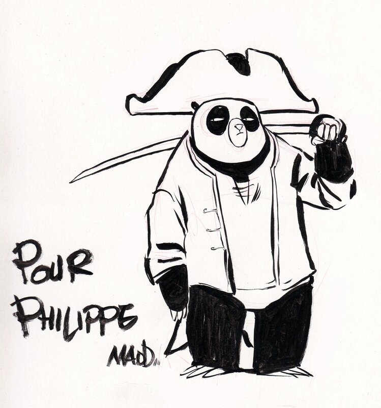 Panda Pirate par Madd - Dédicace
