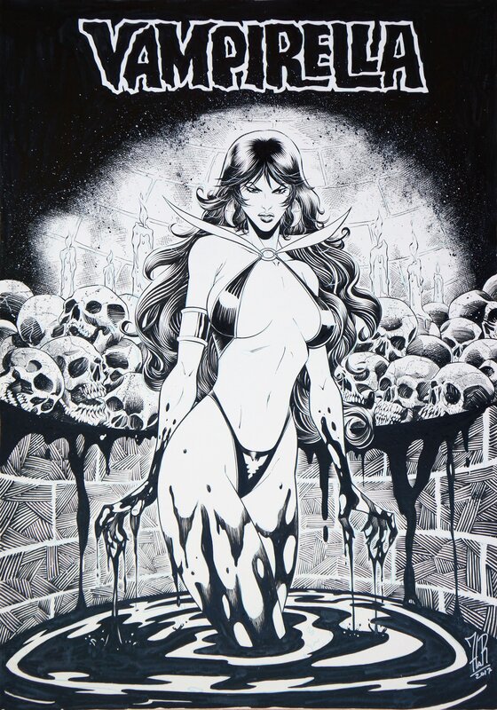 Vampirella by Jordi Tarragona - Original Illustration