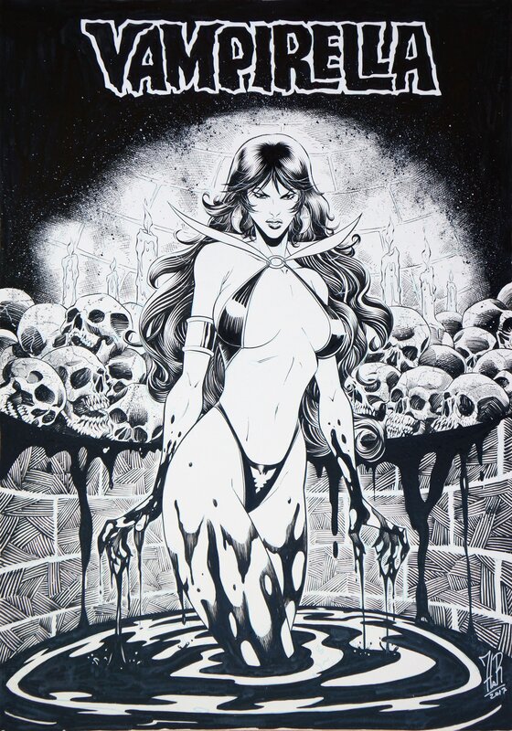 Vampirella by Jordi Tarragona - Original Illustration