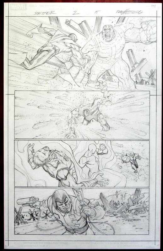 Carlos Pacheco, Sinister squadron #2 page 15 - Comic Strip