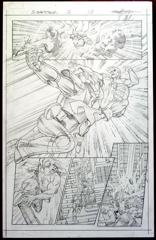 Carlos Pacheco, Sinister squadron #3 page 13 - Comic Strip