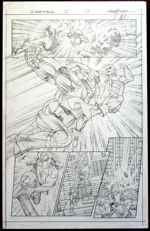 Carlos Pacheco, Sinister squadron #3 page 13 - Planche originale