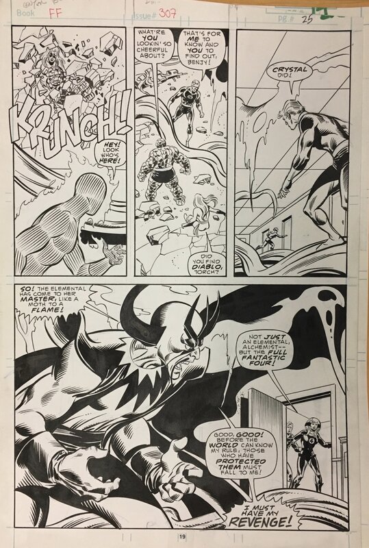 John Buscema, Joe Sinnott, Fantastic Four issue 307 - Comic Strip