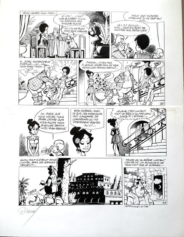 Renaud, Mittéï, Myrtille, Vidpoche et Cabochar - Comic Strip