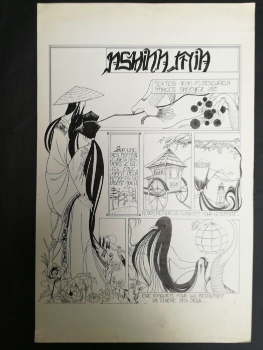 Manga Ashina mia par sanchez, jean-m descureux - Planche originale