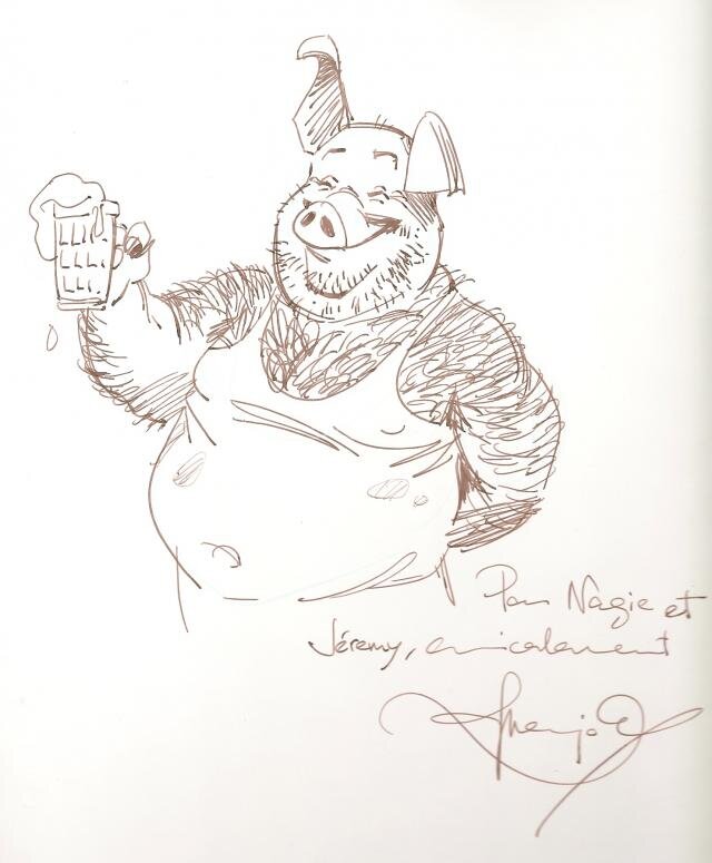 Barman Blacksad by Juanjo Guarnido - Sketch