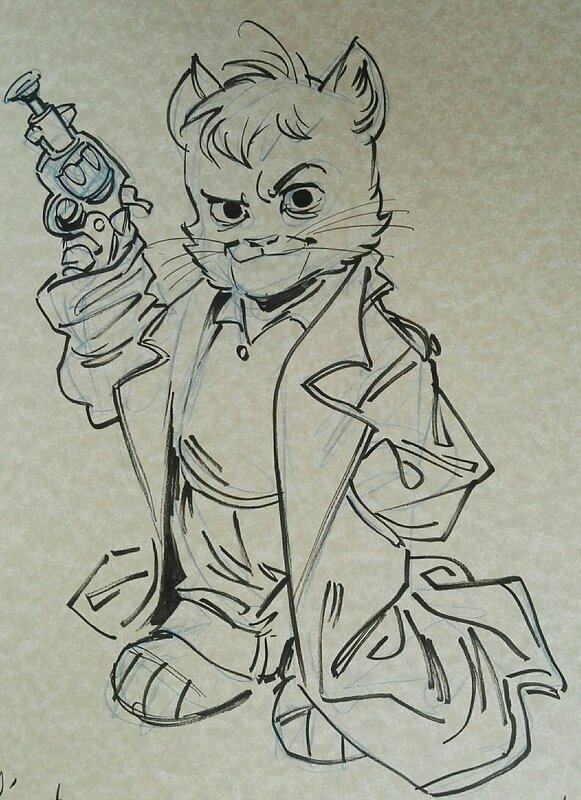 Juanjo Guarnido, Blacksad and friends - Sketch