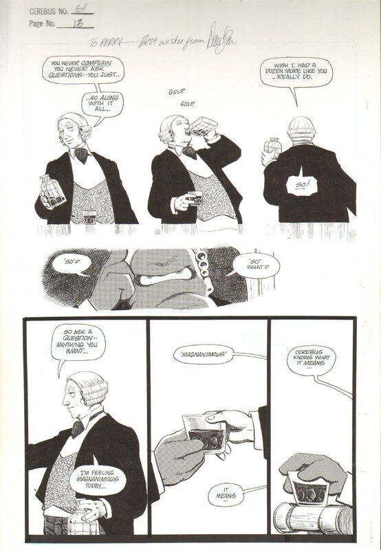 Cerebus page par Dave Sim - Planche originale