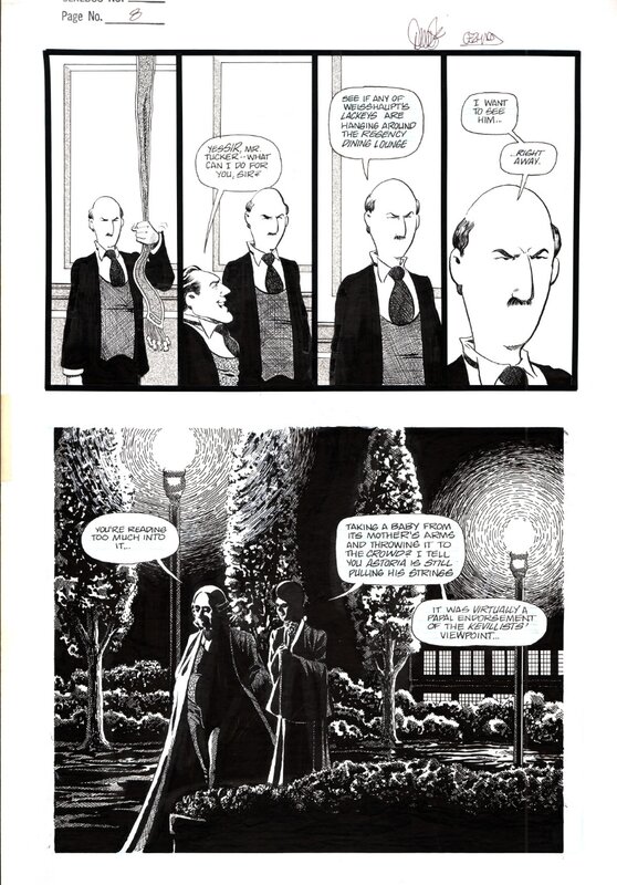 Cerebus page par Dave Sim, Gerhard - Planche originale