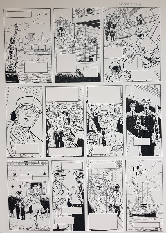 Jacques Lamontagne, Planche ORIGINALE SHELTON & FELTER - Comic Strip