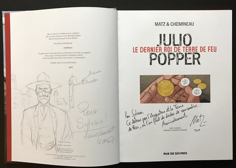 Julio popper par Léonard Chemineau - Dédicace