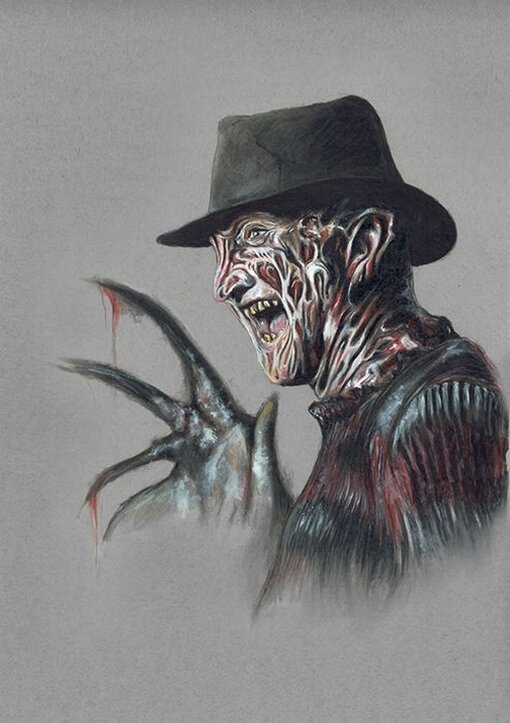 Freddy Krueger par Wil Shrike - Illustration originale