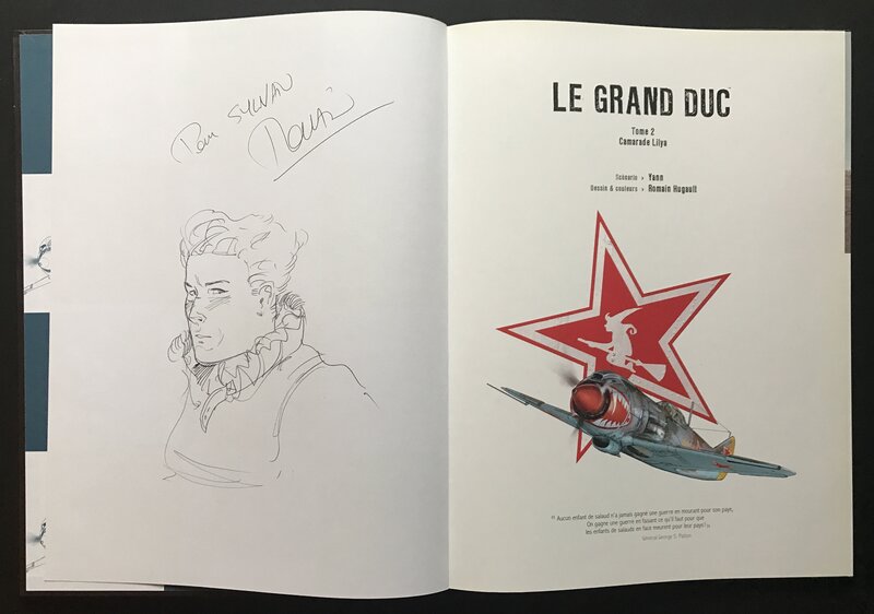 Romain Hugault, Le grand duc - tome 2 - Dédicace