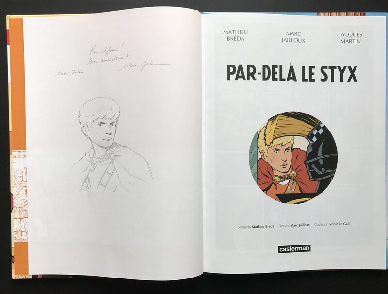 Marc Jailloux, Par dela le styx - tirage de tete - Dédicace