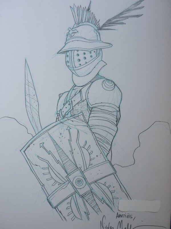 Gladiateur by Nicolas Malfin - Sketch