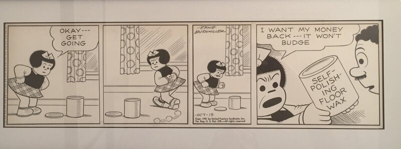 Ernie Bushmiller, Nancy (Arthur et Zoé) - Planche originale