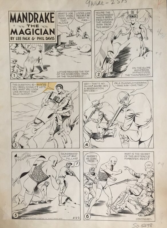 Mandrake by Phil Davis, Lee Falk - Comic Strip