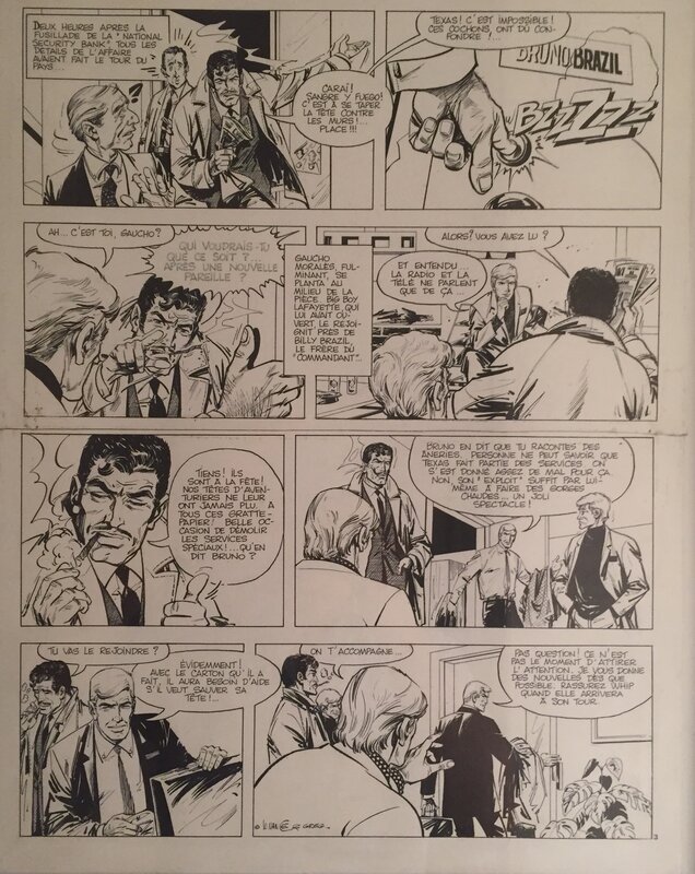 Bruno Brazil par William Vance, Greg - Planche originale