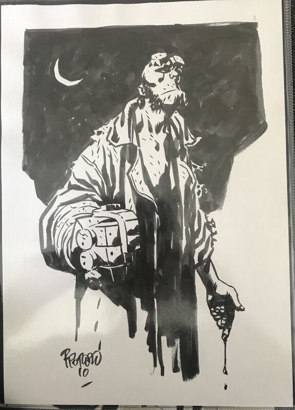 Duncan Fegredo Hellboy - Illustration originale