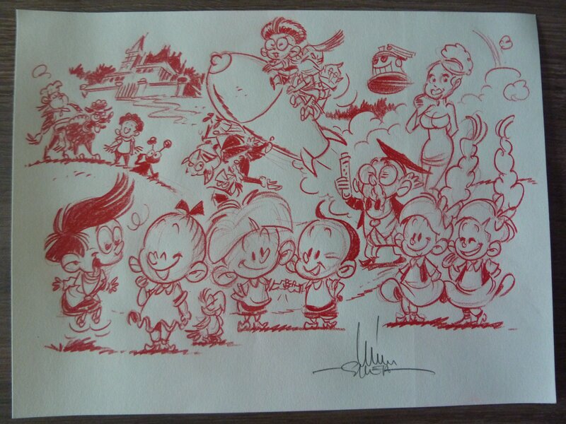 Wim Swerts, Klein jommeke, suske en wiske - Sketch